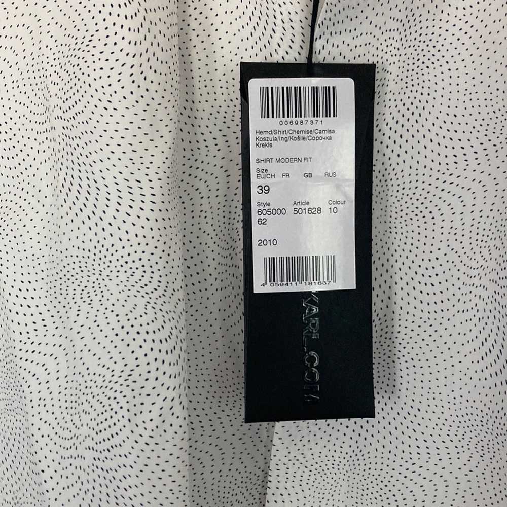 KARL LAGERFELD shirt Modern Fit Size 39